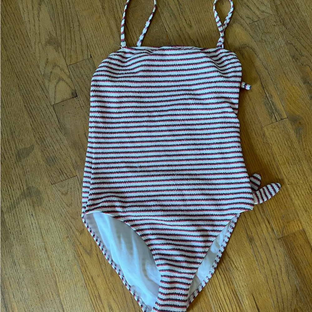 Roxy Chasing Love - Red and Blue Striped Swimwear